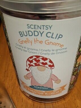 Scentsy Gnelly the Gnome Buddy Clip - Pink & Red